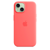 Чехол iPhone 15 Pro Silicone Case MagSafe Guava