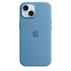 Чехол iPhone 15 Silicone Case MagSafe Winter Blue