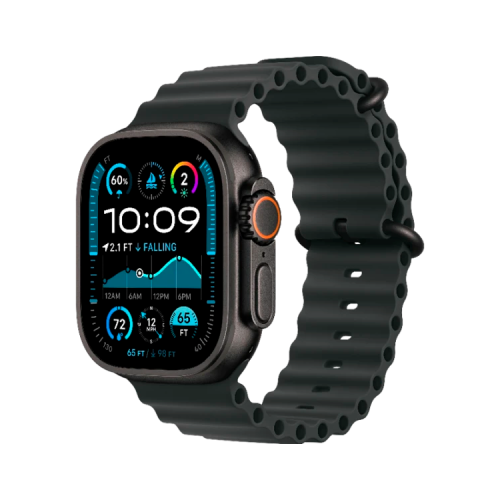 Apple Watch Ultra 2 Black Titanium 49 mm Ocean Band Black