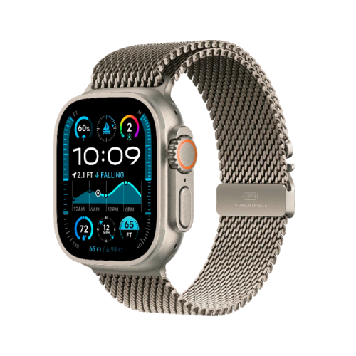 Apple Watch Ultra 2 Natural Titanium 49 mm Titanium Milanese Loop Natural